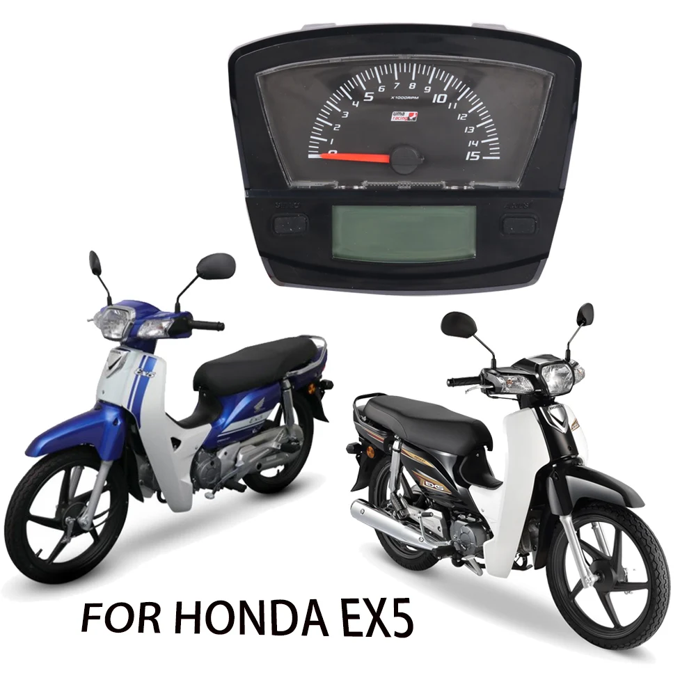 

Motorcycle Odometer Velocimetro Meter LCD Digital Indicator Speedometer For HONDA EX5