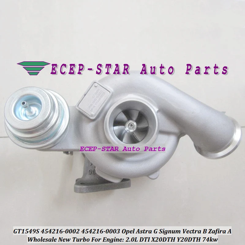 Turbo GT1549S 454216 5003S 0001 24442214 90570506 860046 для Opel Vectra Zafira Astra G 93184042 л 20HC X20DTH|Воздухозаборники|