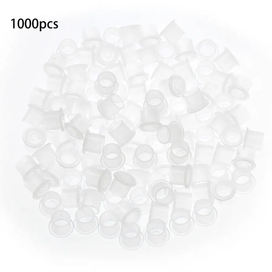 Перманентный макияж 1000 шт. тату микроблейдинг пигмент контейнер для чернил