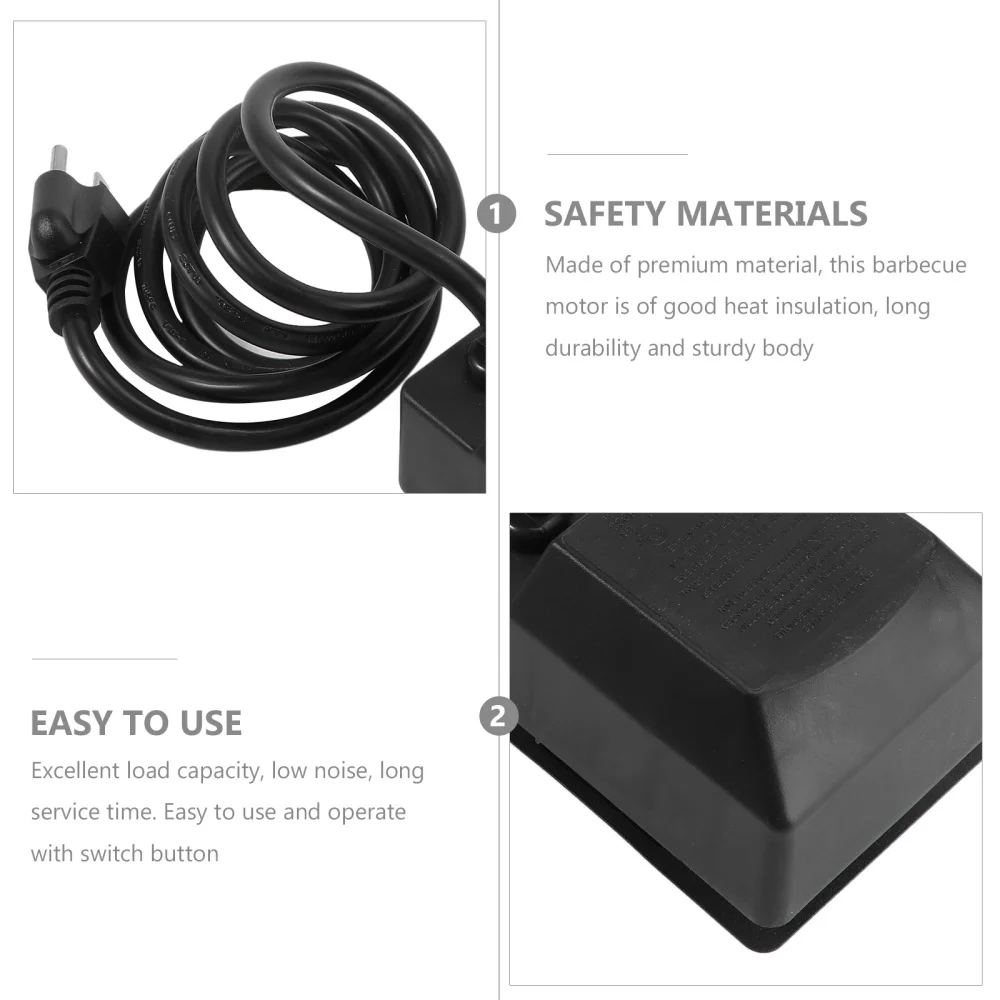 electric barbecue rotisserie motor universal bbq grill motor 2 5 3rpm rotary max 15kg output force plug free global shipping