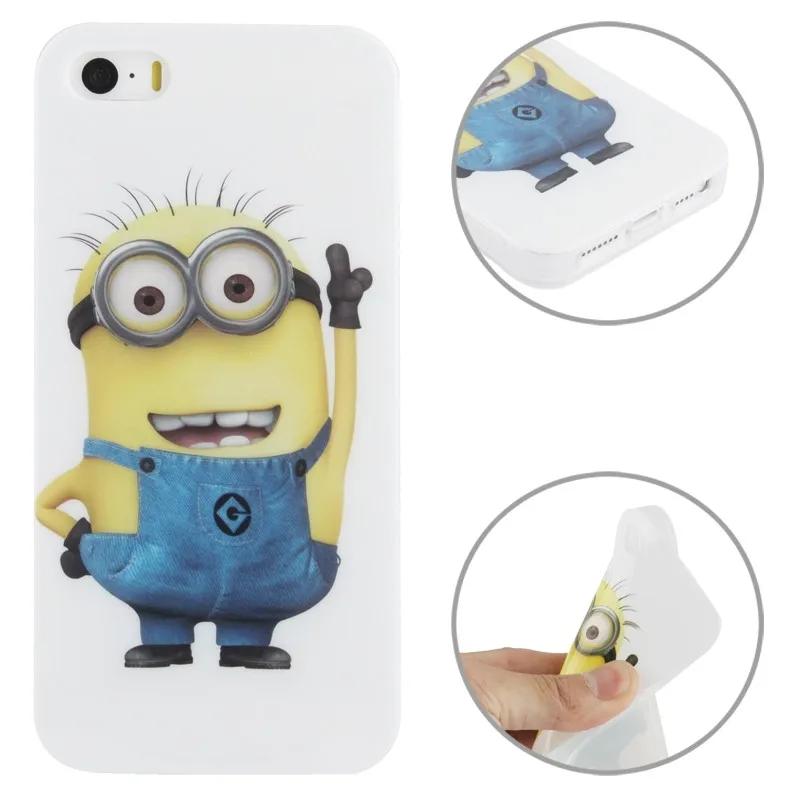 Case for iPhone 5 &amp 5s SE TPU Minions | Мобильные телефоны и аксессуары