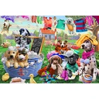 Алмазная живопись Z1701, полноразмернаякруглая вышивка с рисунком собаки, 5D Вышивка крестиком, мозаика с кристаллами, настенное искусство