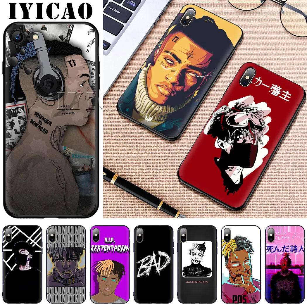 IYICAO XXXTENTACION Sad 17 Мягкий силиконовый чехол для телефона iPhone 11Pro Max Xr Xs X 6 6S 7 8 Plus 5 5S SE