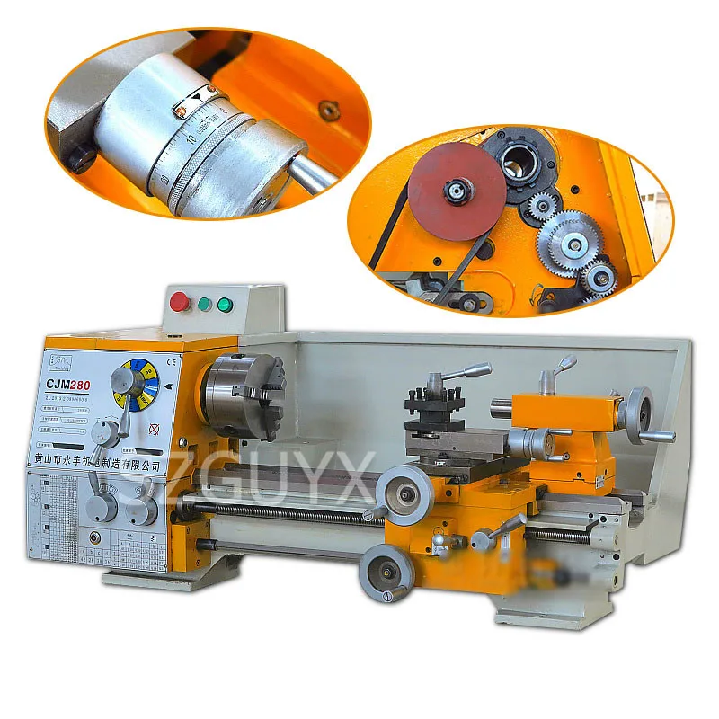 Desktop multifunctional variable speed lathe All metal gear household machine tools industry Woodworking machining tool | Инструменты