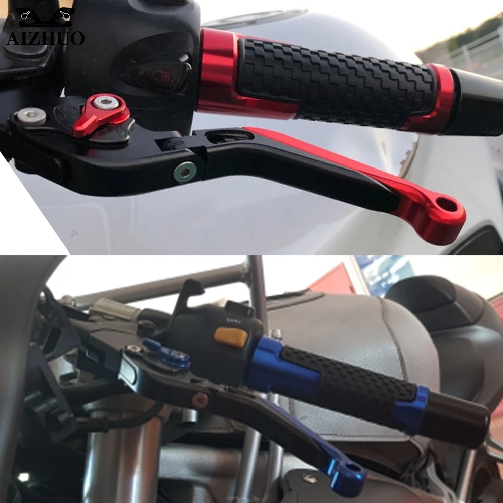 Мотоциклетный тормозной рычаг сцепления Adjusable + ручные ручки руль для SUZUKI Katana 600 750