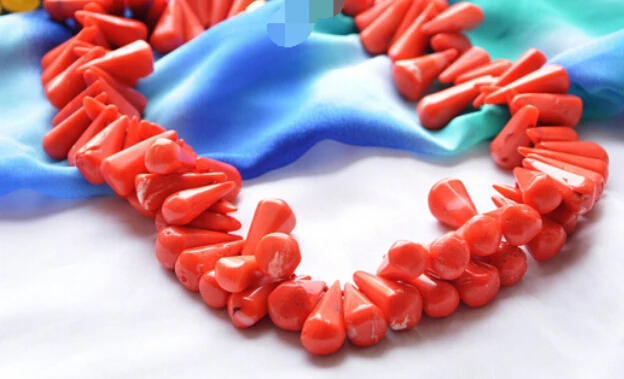+++906 30mm cone red coral necklace | Украшения и аксессуары