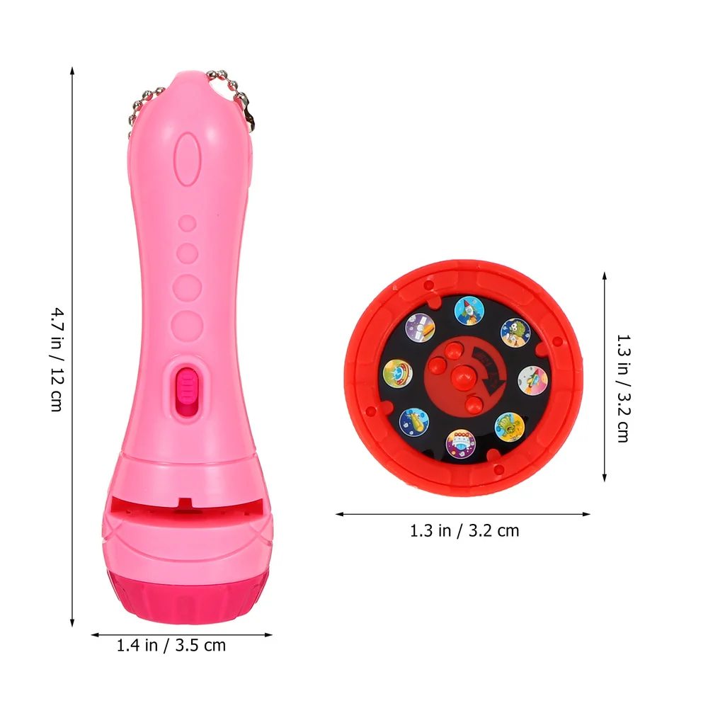 

2Pcs Kids Flashlight Projector Lamp Toys Early Education Toys Sleep Story Toys