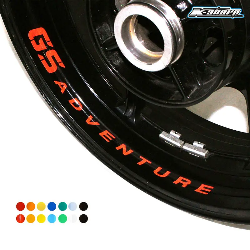 8 X CUSTOM INNER RIM DECALS WHEEL Reflective STICKERS STRIPES FIT SUZUKI GS ADVENTUR | Автомобили и мотоциклы