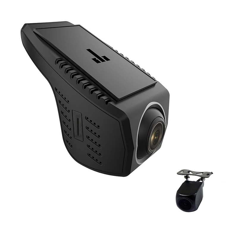 Двойной объектив WiFi Автомобильный регистратор DVR 96658 IMX323 Dash Cam камера цифровой видео рекордер 1080P ночное видение - Название цвета: with rear
