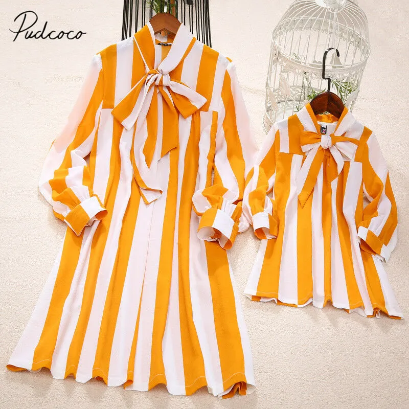 Одежда для мамы и дочки одинаковые комплекты семьи 2019|Сочетающаяся одежда семьи|