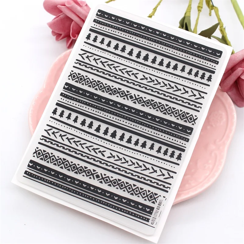 KSCRAFT классические уютные рождественские пластиковые папки для тиснения поделок