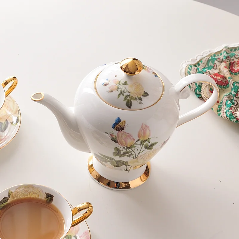 Чайный сервиз из тонкого костяного фарфора (35 унций) для английского