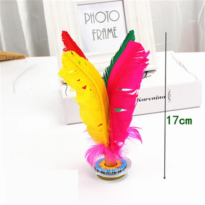 

240pcs Kick Feather Shuttlecocks Badminton Original China Jianzi Shuttlecock Children 's fitness for adults multicolor feather