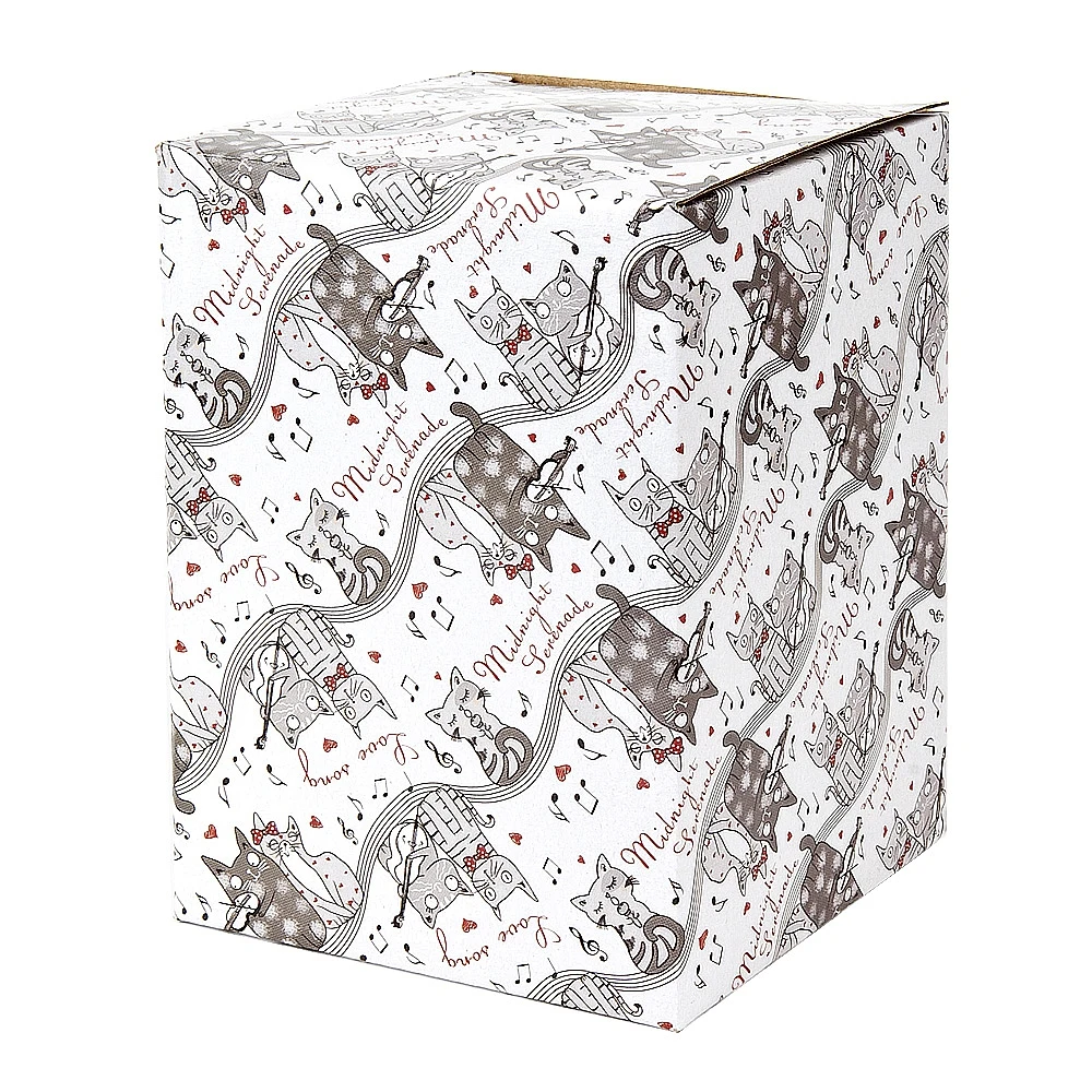 Банка для сыпучих продуктов &quotКошачья симфония&quot d=13см. h=17см. v=1160мл. (подарочная