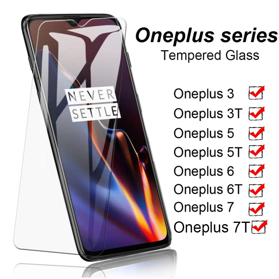 Прозрачное закаленное стекло для Oneplus 7 7T защитное 6 6T 5 5T 3 3t защита экрана One Plus шт. |