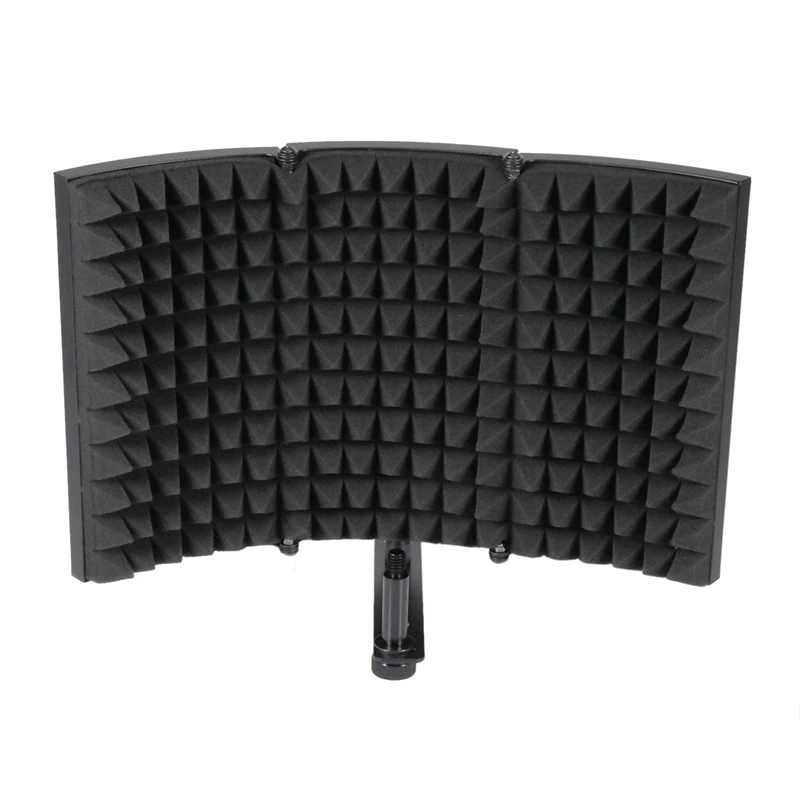 

Folding Studio Microphone Isolation Shield Recording Sound Absorber Foam Panel