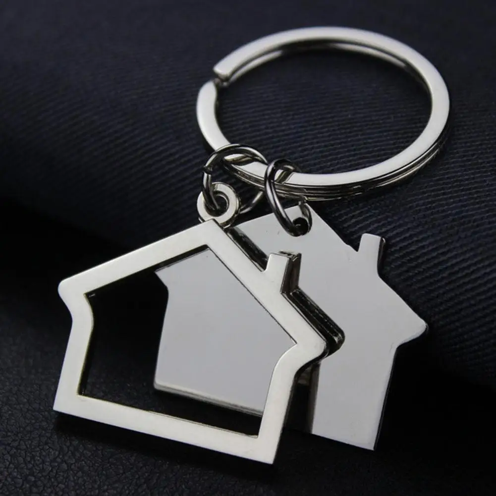 modern house home keychain key chain keyring cabin small house hanging pendant keyring key holder keychain bag purse decor free global shipping