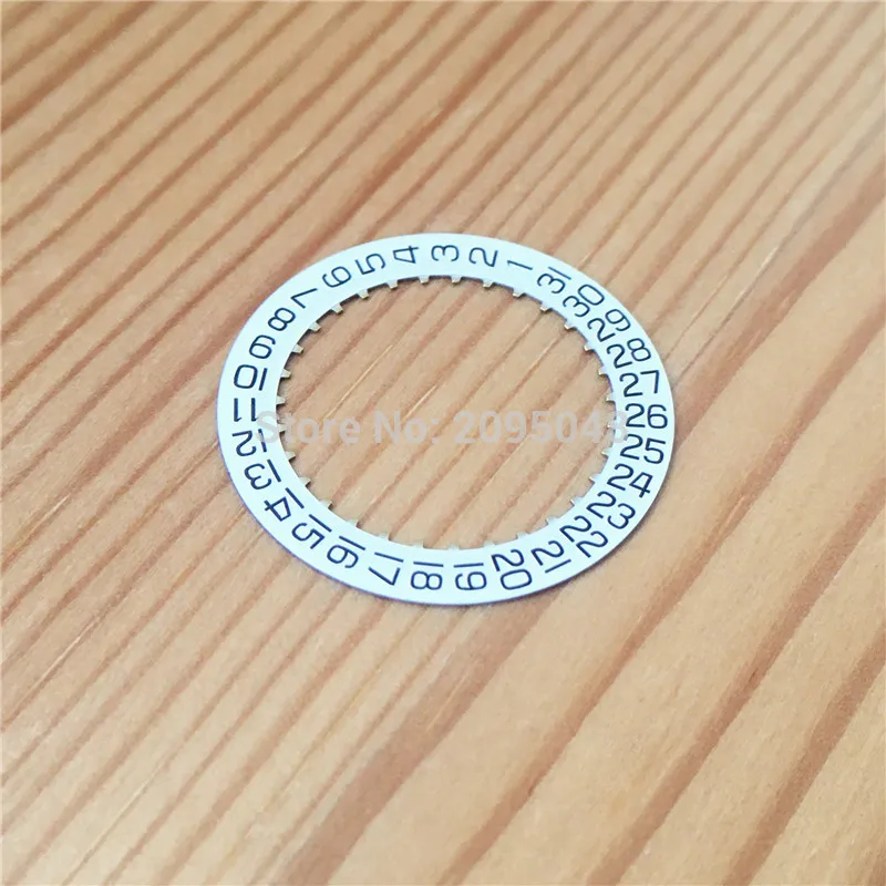 black white letter calendar bezel for ETA2892 watch movement replacement parts