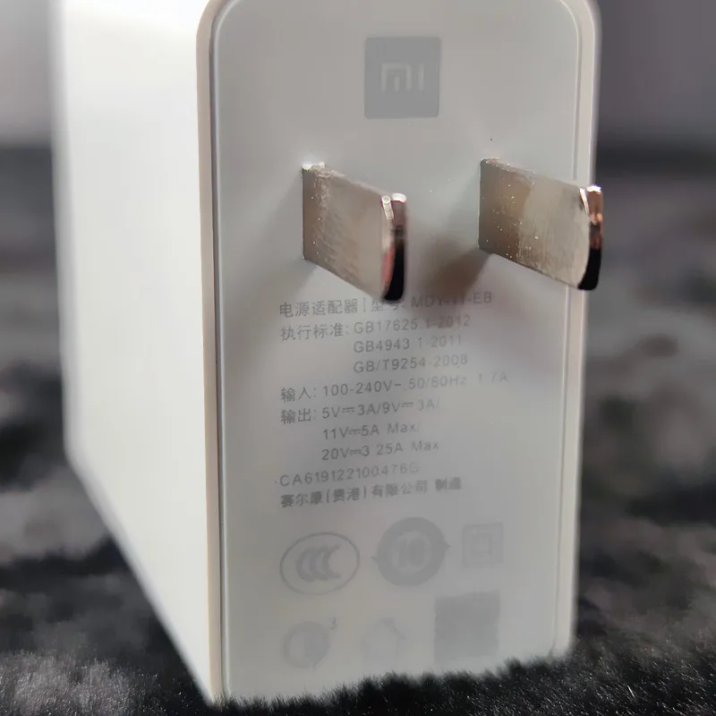 Устройство для быстрой зарядки Xiaomi QC 4 0 65 Вт адаптер Turbo charge ноутбука планшета mi 10