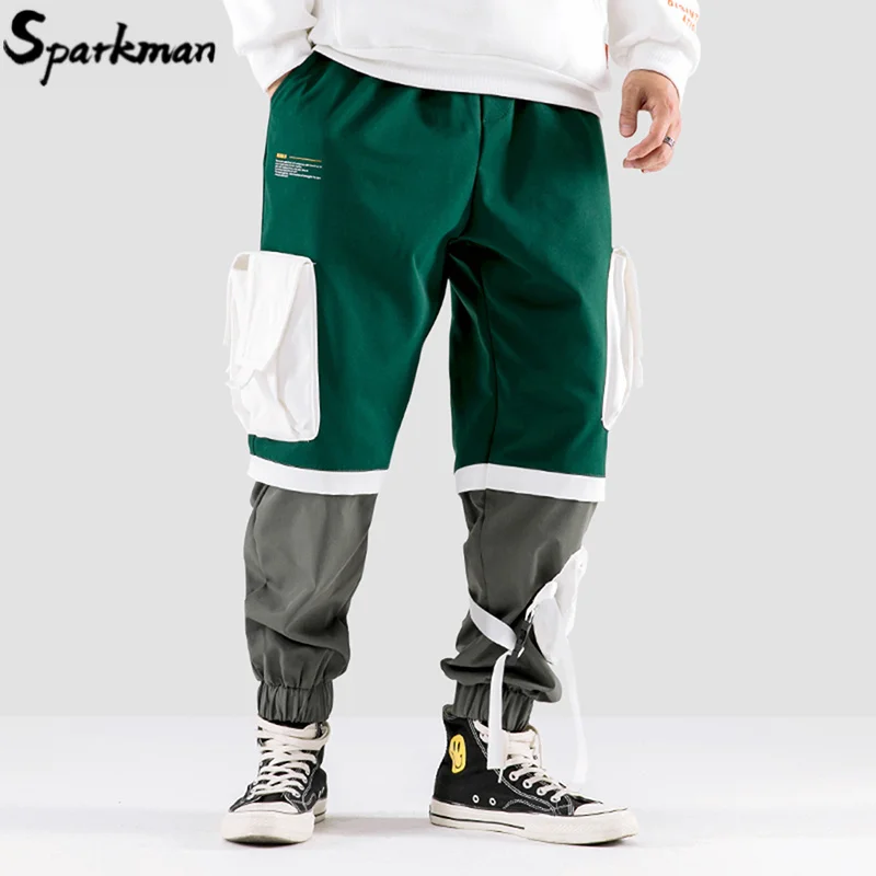 Мужские брюки карго в стиле хип хоп с несколькими карманами 2019 Харадзюку