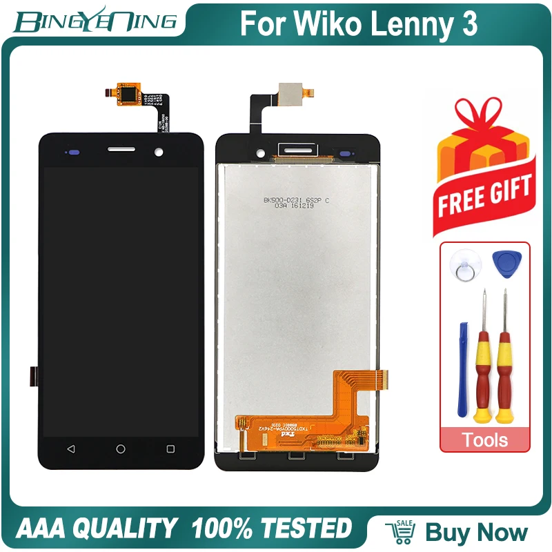 Новый оригинальный для Wiko Lenny 3 lcd и сенсорный экран дигитайзер с рамкой дисплей