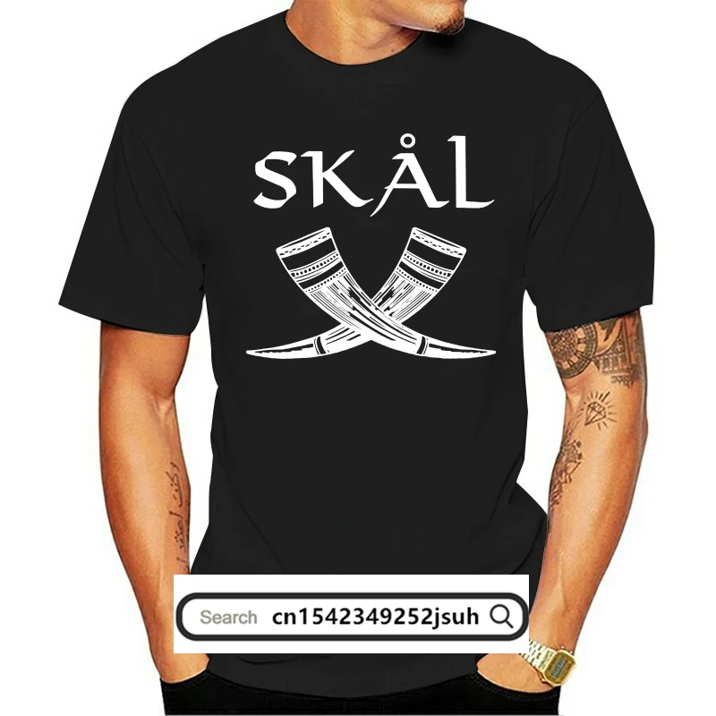 

Men T Shirt Skal Skol Cheers Viking Drinking Horn Be Women T Shirt