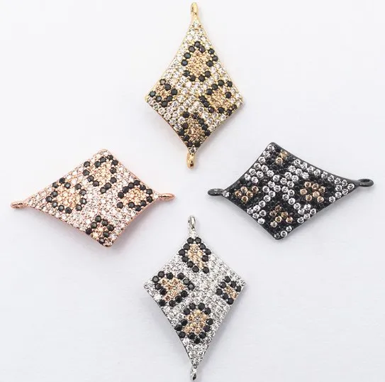 26*16 мм леопардовое призматическое сердце микро проложить cz Циркон кубический