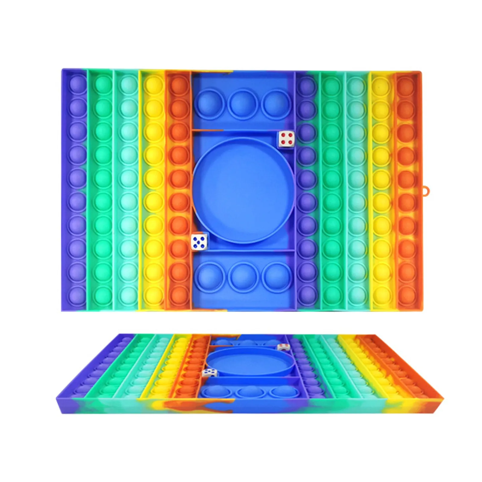 

New Pops Its Rainbow Chess Board Fidget Toys Push Bubble Popper Fidget Sensory Toys Stress Relief Toy Children's Hobby Toys