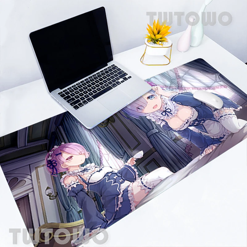 

Anime Re Zero Gaming Large Size New Mouse Pad Gamer Soft Art Cartoon Anti-slip Anime Laptop Home Mouse Mat MousePads MousePad