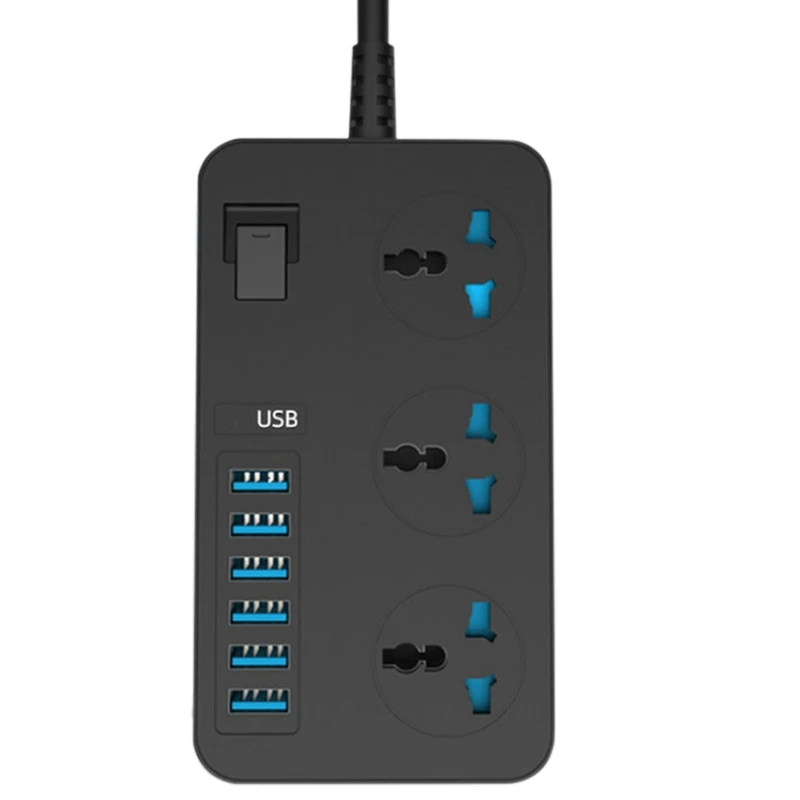 Офисная с линейным переключателем дорожная розетка питания несколькими