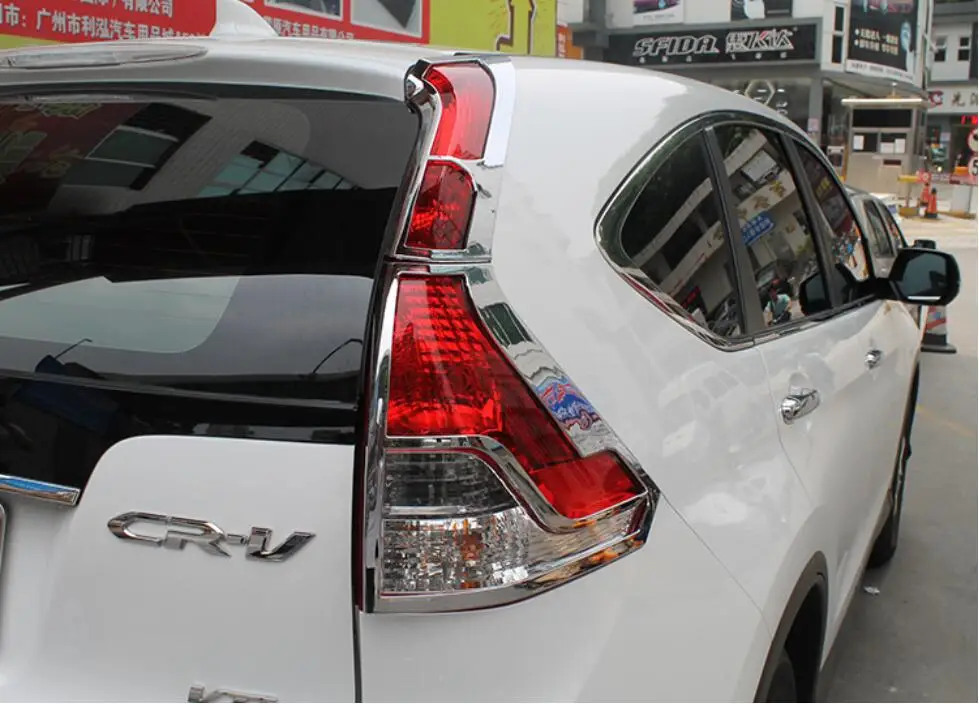 Автомобильный ABS хромированный Передний + задний фонарь Крышка лампы Накладка