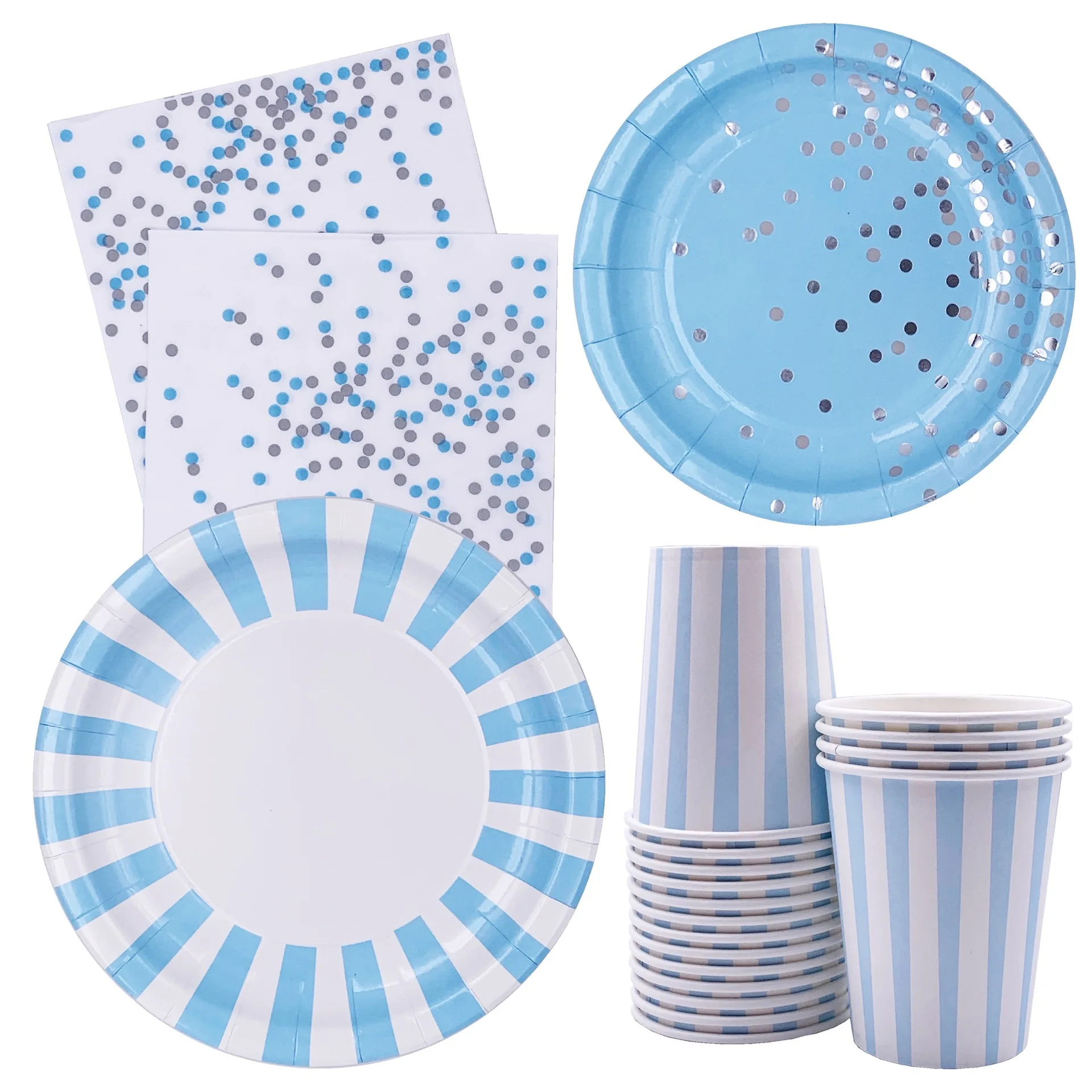 8 шт. розовые синие бронзовые Полосатые Бумажные фотообои деревянная вилка ложка