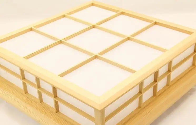 

35X35cm Modern Japanese Ceiling Lights Washitsu Tatami Decor Lamp Wooden Living Room Hallway Indoor lantern Lamp Lighting Square