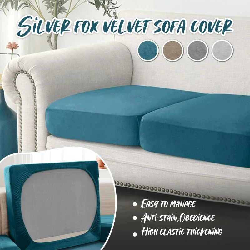 

1/2/3/4 Seater Thickened Sofa Cover Universal Elastic Velvet Sofa Seat Cushion Cover Chair Cover Furniture Protector
