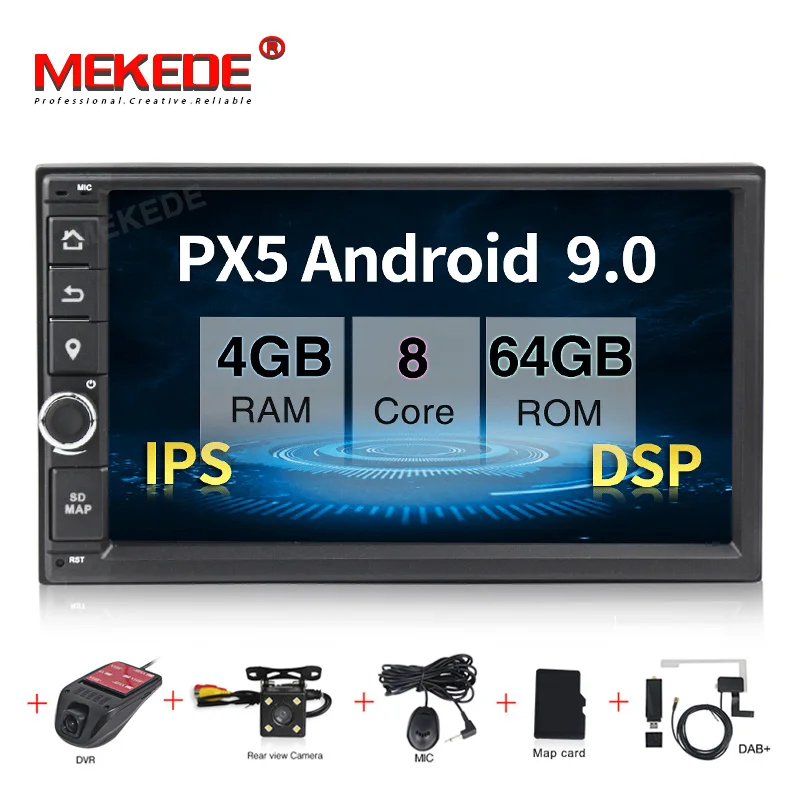 Автомобильная Мультимедийная система MEKEDE PX5 универсальная стерео на Android 9 0 с 7