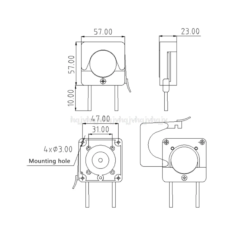 

1PC Mini Peristaltic Pump Head With Tube Small Flow Stepper Motor O12 19 dropship