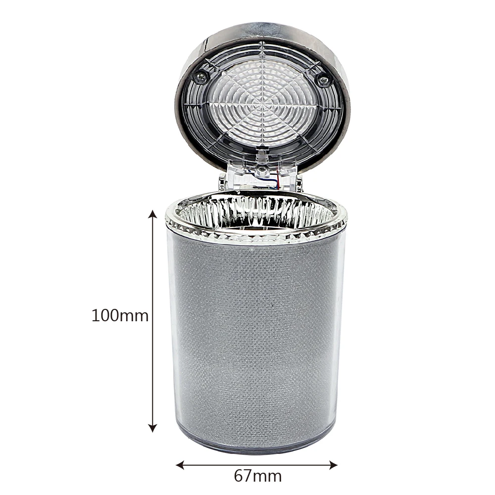 

Car Accessories Smoke Cup Holder LED Car Ashtray Cigar Ash Tray Interior Accessories Smoke Ash Cylinder Storage Cup Car Styling