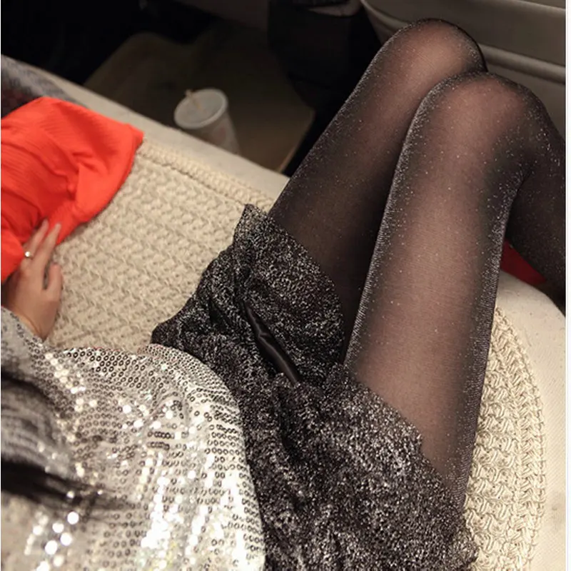 Женские сексуальные колготки блестящие чулки для женщин женские Чулочные