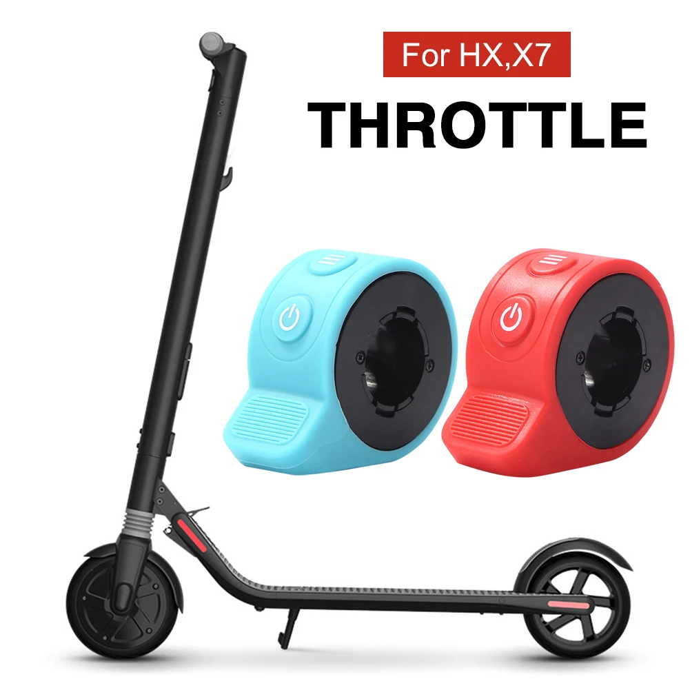 Electric Scooter Bicycle Accelerator for HX X7 Speed Controller Switch E-Scooter E-Bike Accessories Sky Blue/Red