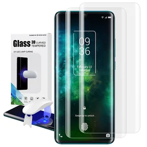 screen protector with fingerprint unlock for tcl 10 pro uv glass film full cover for tcl 10 pro tempered glass clear tpu case free global shipping