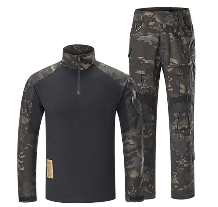 Камуфляжный мужской армейский костюм BDU Тактическая Военная униформа комплекты