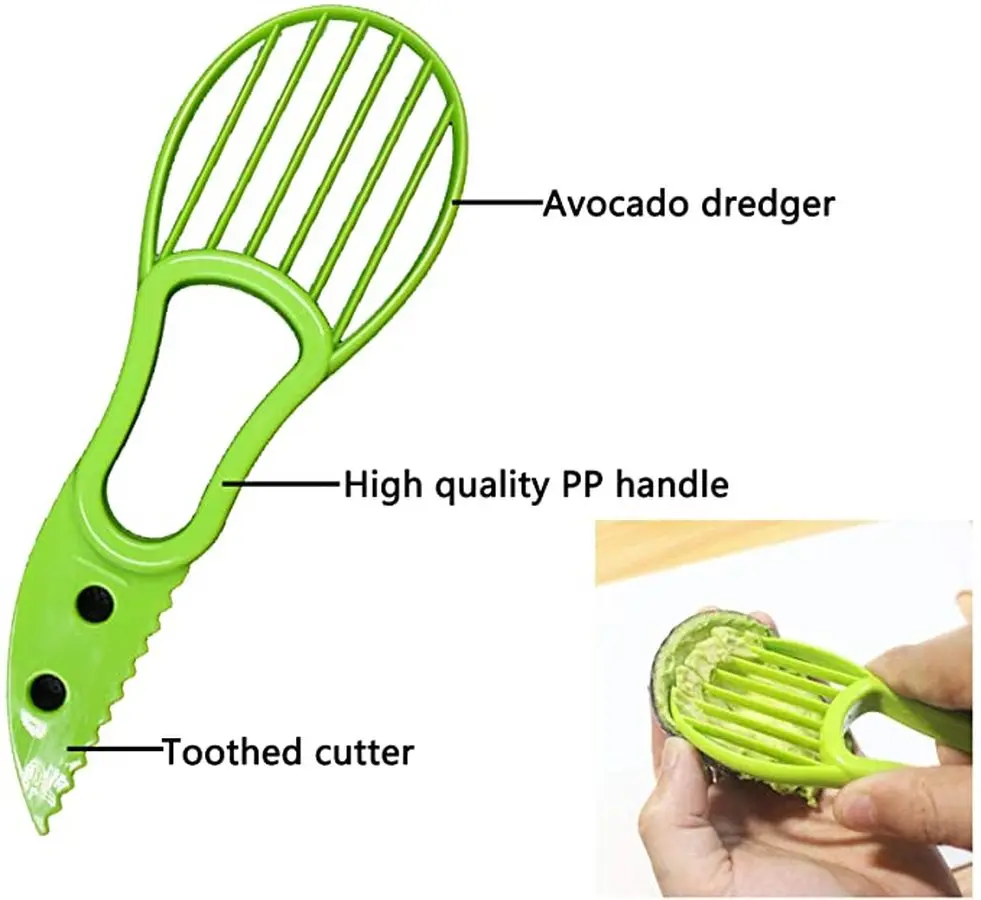 Многофункциональная ломтерезка 3 в 1 для авокадо Ломтерезка масла и фруктов резак