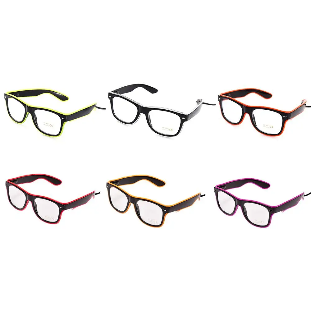 Стандартный светящийся светодиодный светильник неоновый очки для танцев