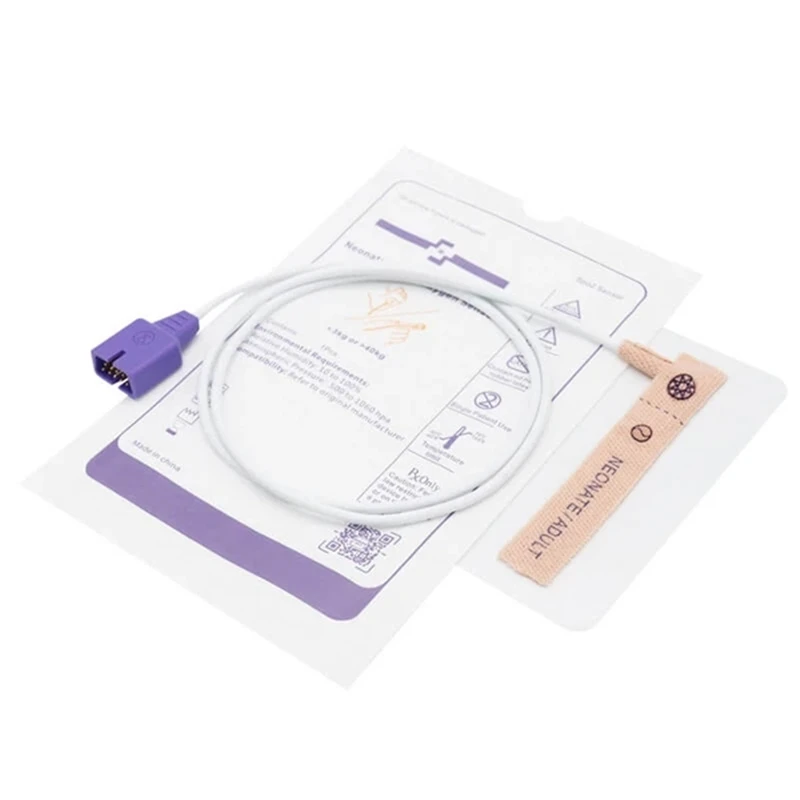 Compatible Nellcor MAX-N Oximax Disposable Spo2 Sensor Probe 9 Pins Neonate/Adult Pack 10PCS |