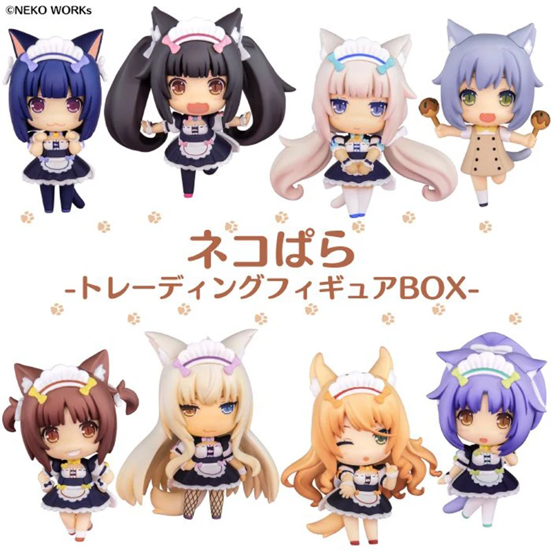 Экшн фигура аниме Q Posket Nekopara Chocola ваниль ПВХ японские модели игрушек Alphamax