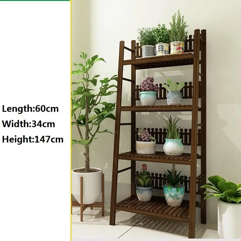 

Saksi Standi Estanteria Escalera Garden Shelves Varanda Terraza For Indoor Wood Dekoration Plant Rack Balcony Shelf Flower Stand