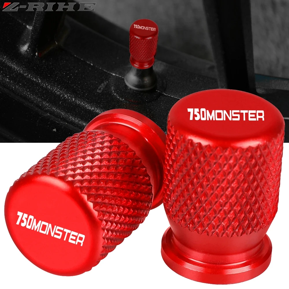 

For DUCADI 750MONSTER 821MONSTER 1993 1994 1995 1996 1997-2002 CNC Tire Valve Caps Wheel Tires Tire Stem Air Cap Airtight Covers