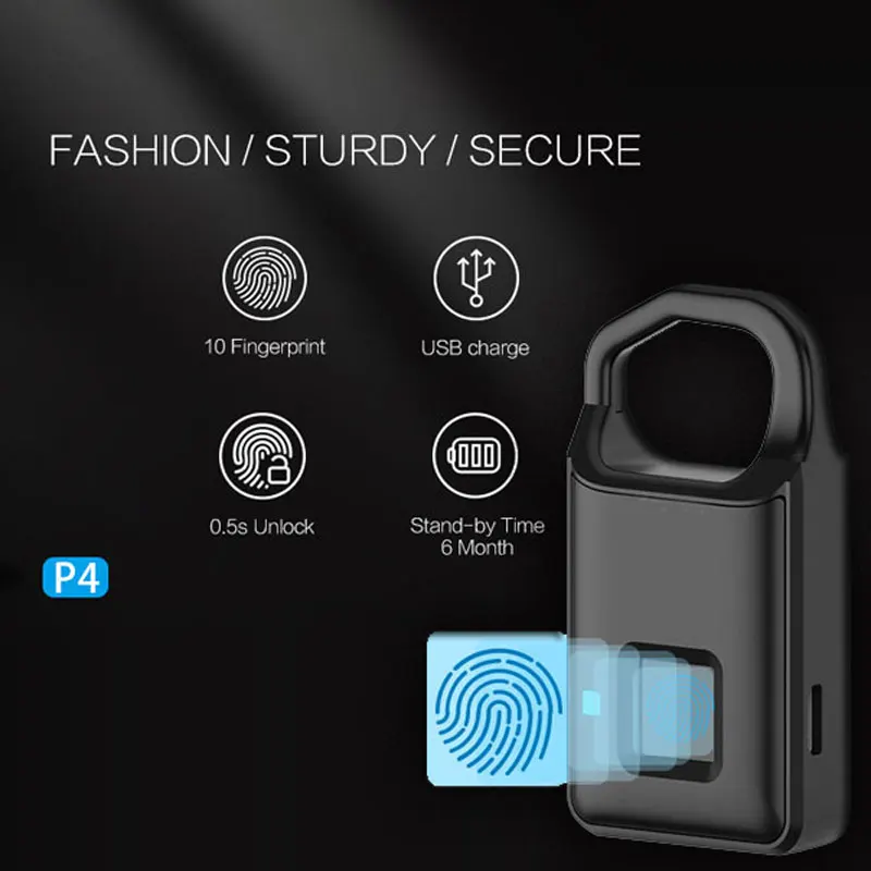 Умный умный замок работающий по отпечатку пальца бесключевая Анти кражи