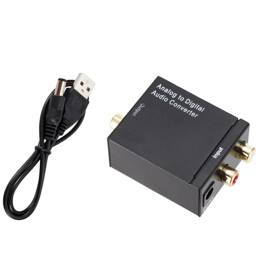 Адаптер оптический коаксиальный RCA Toslink SPDIF с аналоговым и цифровым сигналом |