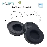 kqtft breathable style leather replacement earpads for skullcandy hesh 2 0 headphones parts earmuff cover cushion cups